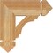 Ekena Millwork Olympic Arts & Crafts Rough Sawn Bracket, Western Red Cedar, 4"W x 14"D x 14"H BKT04X14X14OLY03RWR - alternate 4
